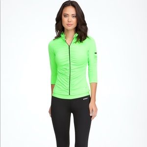 Bebe sport neon green jacket